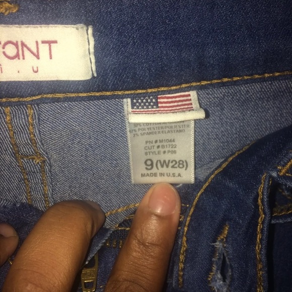 blue jean leggings - Picture 2 of 2